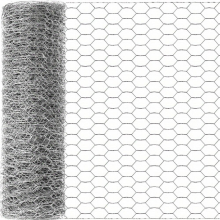 1pc Chicken Wire 34 X 599 Poultry Wire Mesh Hexagonal Galvanized Mesh DIY Garden Fence For Pets Rabbit Chicken Fence