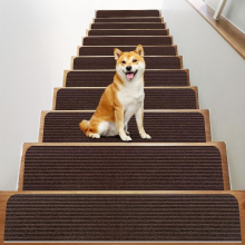 8 15pcs Non Slip Carpet Stair Treads Non Skid 76 0 19 Safety Rug Slip Resistant Waterproof Indoor Runner For Elders And Pets With Reusable Adhesive Br