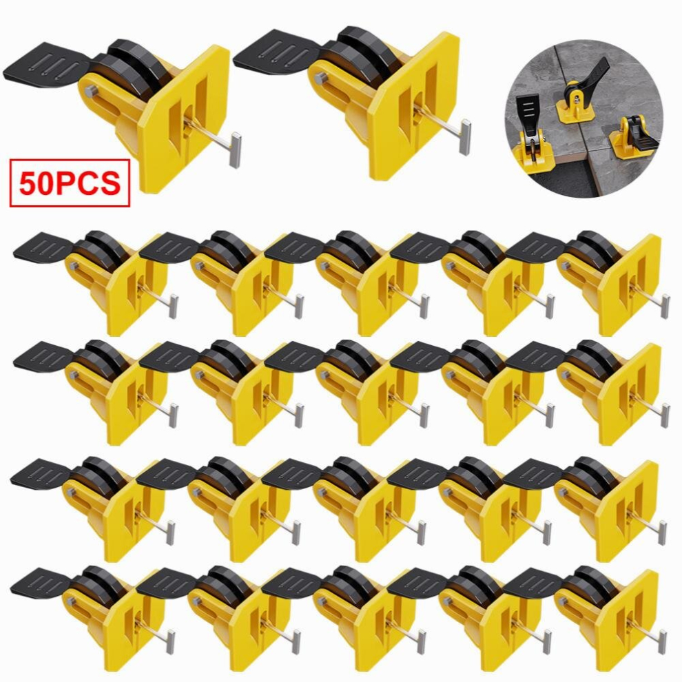 50Pcs Reusable Tile Leveler System Perfectly Level Your Tiles In Minutes With Replaceable Steel T Pin 885680868535