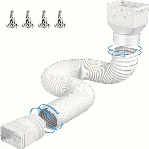 1pc House Downspout Extension Telescopic Rain Gutter Drainage Pipe Outdoor Sewage Pipe