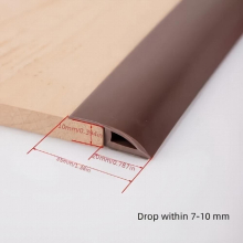 1pc Length 3 3FT Height 10mm PVC Self adhesive Protective Floor Mat Flat Buckle Bar Strip Suitable For Floor Door Sill Seam Edge Decoration Home Decor