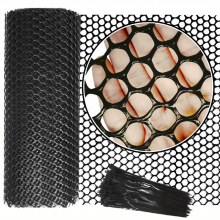 1pc Durable 1 31ftX16 40ft Plastic Chicken Wire Mesh Fence Lightweight Customizable Netting For Garden Poultry Crafts Versatile Fencing Solution Hexag