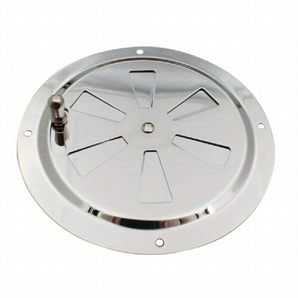 1Pc Stainless Steel Round Air Louver Vent & Side Knob Opening Grille Cover 885680870989