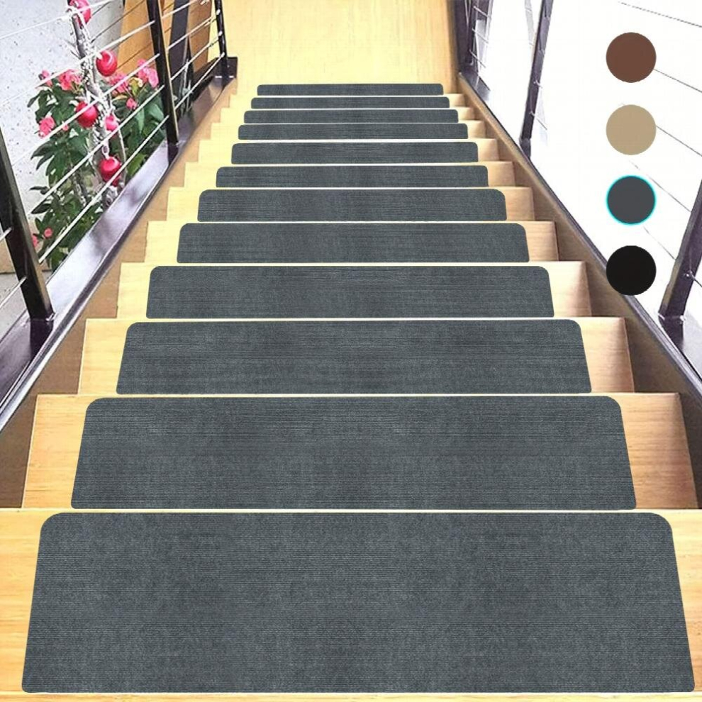15Pcs Carpet Stair Treads Non Slip Indoor Carpet Stair Runners For Wood Steps Indoor Stair Treads Non Slip Resistant Rug Slip Resistant Safety For Pet 885680871207