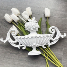 1pc Corbel Decorative Flowers Gypsum Arched Doors Curved Pass Door Openings Roman Column Capital Decorative Shapes Lightweight Decorative Flowers