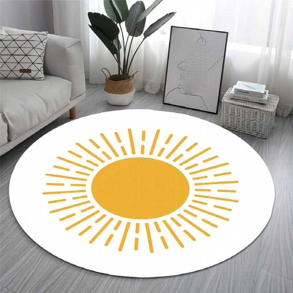 1pc Round Pattern Area Rug Living Room Bedroom Home Decor Carpet Bedside Soft Non slip Floor Mat Durable Dirty All Seasons Universal Washable-image-OPC-PD8FSDB-NEW