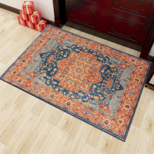 1pc High end Persian Style Living Room Carpet American Retro Sofa Coffee Table Carpet Foldable And Machine Washable Bedroom Villa Decor Rugs For Bedro