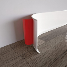 1pc 10 16 Cm X 6 1 Meter Flexible Baseboard Molding Trim Self Adhesive Vinyl Wall Base Cover Peel And Stick Rubber Wall Base Moulding Trim