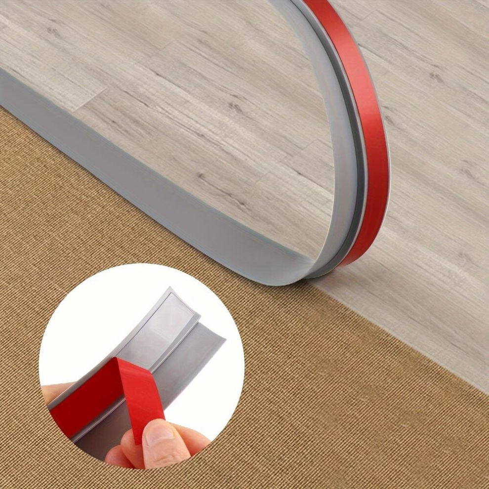 1Pc 6 56Ft Floor Transition Strip Self Adhesive Carpet & Flooring Transitions Edging Trim Strip Pvc Threshold Transitions Suitable For Threshold Heigh 885680873171