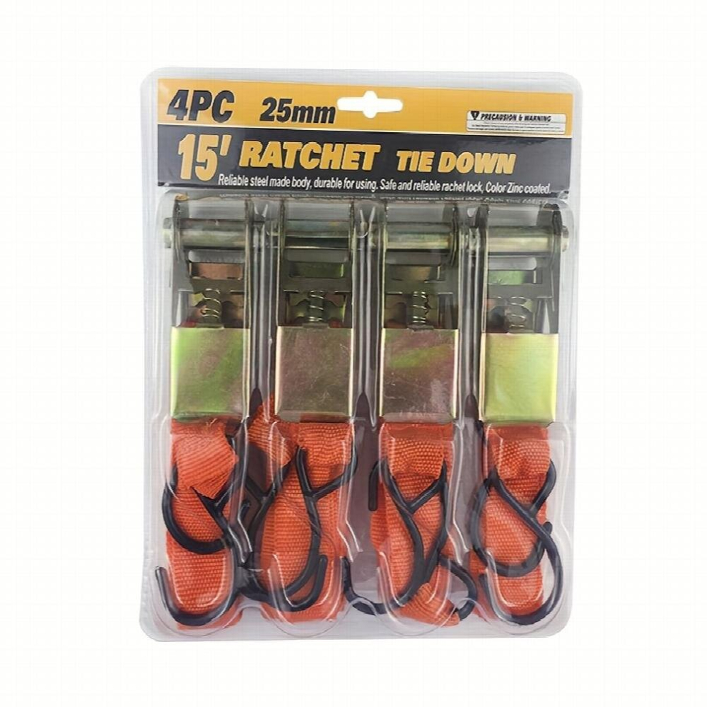 1Pc Thickened Ratchet Tensioning Strap Cargo Binding Strap Car Fastener Tightening Tensioning Strap 885680872815