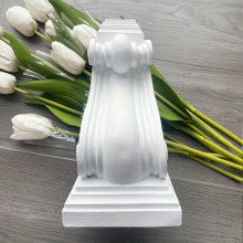 1pc French PU Line Beam Support European Gypsum Arched Door Curved Pass Door Opening Roman Column Capital Decorative Shape
