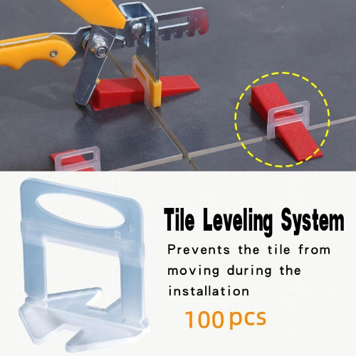 100pcs Tile Leveling System Clips DIY Tiles Leveler Spacers Tile Leveling System For Ceramic Tile And Stone Installation 2