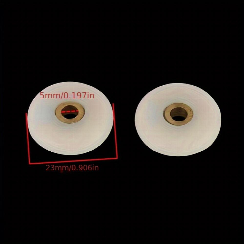 2Pcs Diameter 23Mm 25Mmmm Fasteners Bathroom Bearing Door Runner Sliding Shower Door Roller Pulley 5Mm Hole Distance Multipurpose Copper Bearing Pulle 885680853746