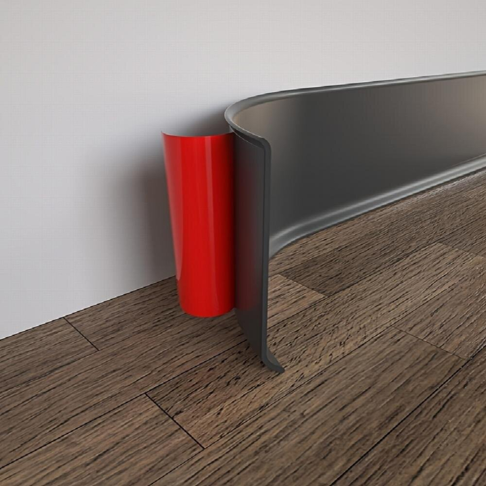1Pc 10 16 Cm X 6 1 Meter Flexible Baseboard Molding Trim Self Adhesive Vinyl Wall Base Cove Base Peel And Stick Rubber Wall Base Moulding Trim 885680854286