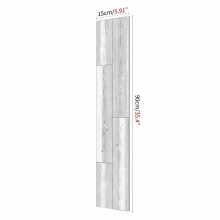 1 5 10pcs Gery Wood Flooring Peel And Stick Tiles Covering Easy To Install And Waterproof For Bathrooms And Kitchens 15 X 88