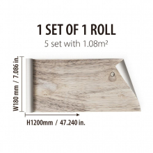 1 Roll Classic Wood Grain Printed Stickers Waterproof And Wear resistant Floor Stickers For Home Decoration Anti slip Ceramic Tile Stickers Self adhes