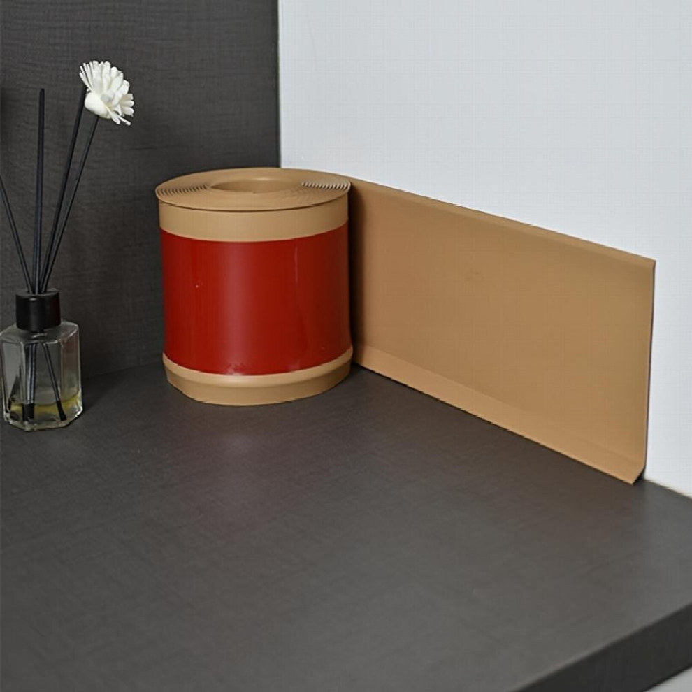 1Pc 10 16 Cm X 6 1 Meter Flexible Baseboard Molding Trim Self Adhesive Vinyl Wall Base Cove Base Peel And Stick Rubber Wall Base Moulding Trim 885680855092