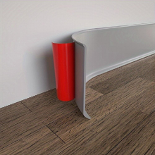 1pc 10 16 Cm X 6 1 Meter Flexible Baseboard Molding Trim Self Adhesive Vinyl Wall Coveer Base Peel And Stick Rubber Wall Base Moulding Trim