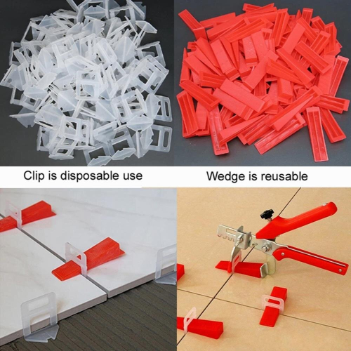 100pcs Tile Leveling System DIY Tiles Leveler Spacers for Perfect Wall & Floor Ceramic Tile Laying 1