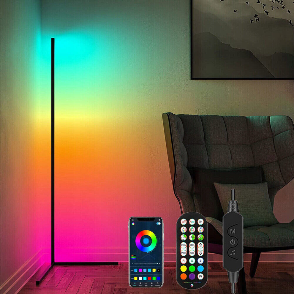 126CM Smart LED Floor Lamp RGB Color Changing Corner Standing Lamp Mood Night Light-image-OPC-PD8FV2K-NEW