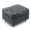 (Footstool) Monaco Grey Crushed Chenille Sofa Sets 1