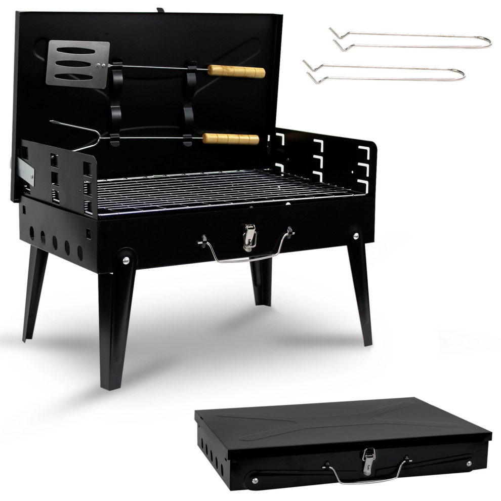 Denny International Bbq Folding Charcoal Barbecue Grill Portable Travel Outdoor Picnic