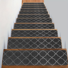 7pcs Stair Treads For Wooden Steps Non Slip Stairs Carpet Tape Peel And Stick With Double Adhesive Tape Set Of 7 Self Adhesive Indoor Stair Runner Rug