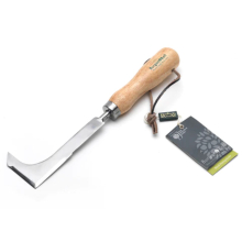 Burgon & Ball Stainless Block Paving Knife - Remove Weeds & Moss, Slim 90-Degree Head with Fine Hook, Rust-Resistant, Hangable