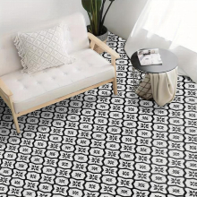 5 10pcs Flower Adhesive Floor Tiles Thickness 0 6mm Flooring Peel And Stick Floor Tiles For Kitchen Bathroom Living Room PVC Waterproof Tiles 11 8 11