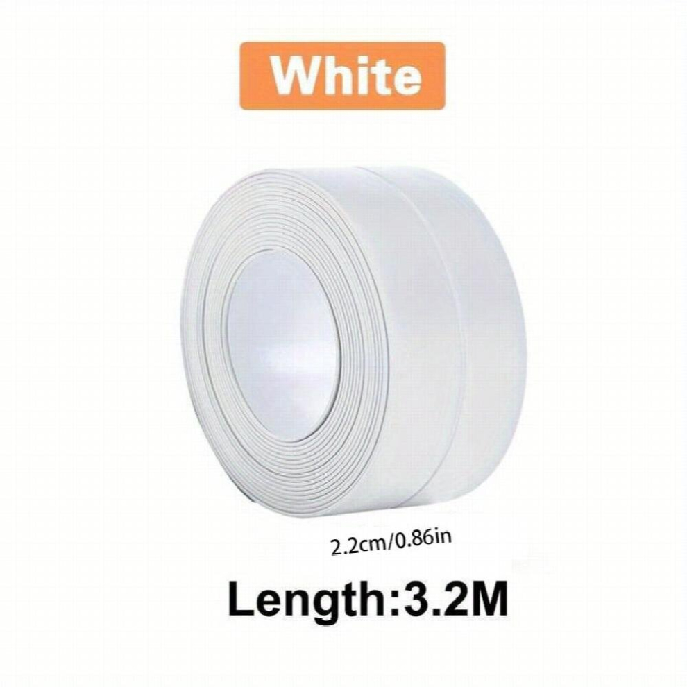 1Pc Acrylic Bath & Toilet Caulk Tape Sealant Strip Self Adhesive Tub And Wall Sealing Tape Caulk Sealer Caulk Strip Sealant Tape Caulking Sealing Tape 885680862267