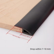1pc 10 15 Mm PVC Self adhesive Protective Floor Mat Flat Button Strip Strips Fit Flooring Threshold Seam Edge Trim Home Decoration