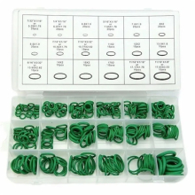 (Green) 270 Pcs 18 Sizes DIY Materials Assorted O Ring Rubber Seal Assortment Set Seal Plumbing Garage Kit