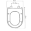 EUROSHOWERS D Shape OAK MDF Wood Soft Close Toilet Seat 2