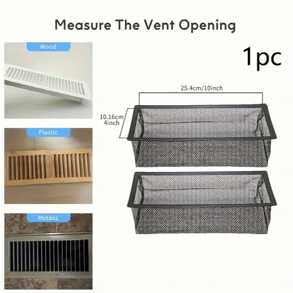1Pc Floor Register Vent Cover Filter Mesh Vent Mesh Cover Catcher Household Floor Register Filter Cover Vent Filter 4 10Lnch 4 12Lnch 885680874338