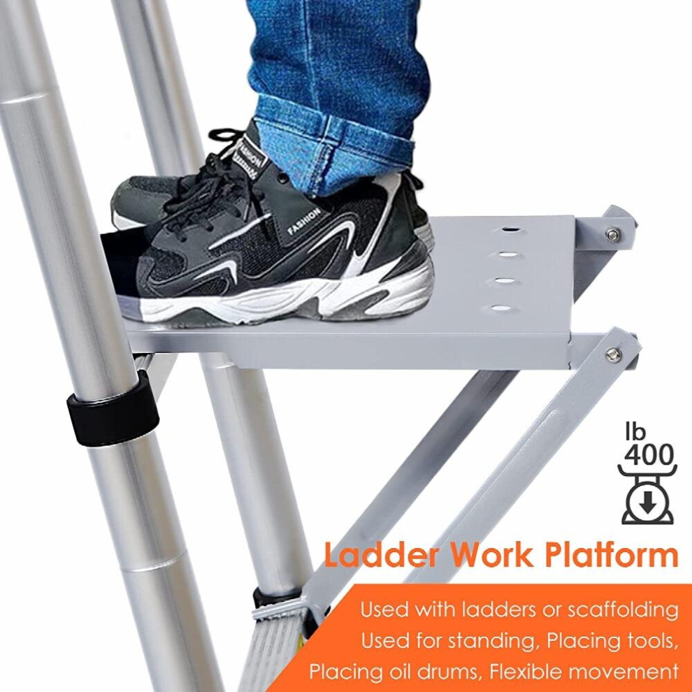 1Pc Ladder Platform Ladder Accessories Extension Ladder Work Platform Anti Slip Ladder Tool Tray Painters Platform Ladder Shelf In Step Ladders Ladder 885680874505