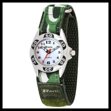 Ravel Children boy Nylon Green hook and loop Strap R1507.05A