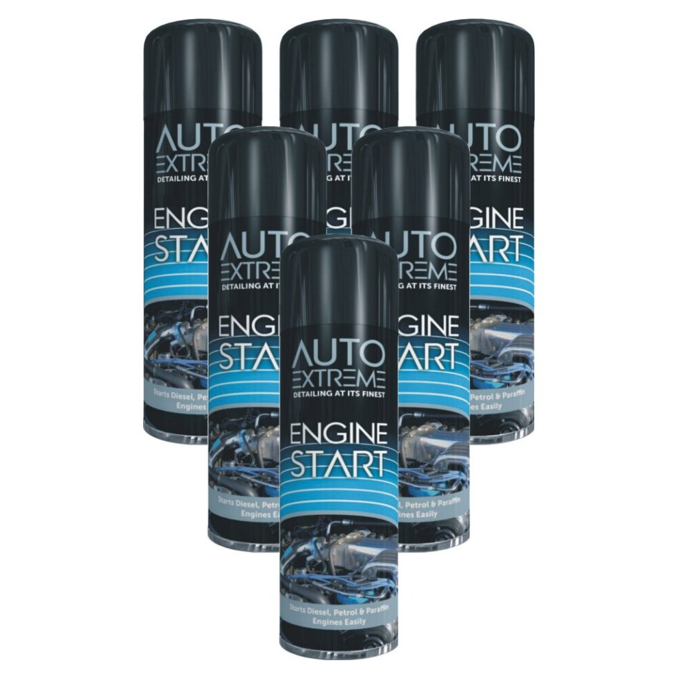Rapide 6X300ml Engine Start Spray For Diesel, Petrol & Paraffin Engines - Auto Extreme (Code 4504)