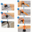 1 50pcs Sleveling Wedges Floor Tile Spacers Wall Tile Spacers Tile Leveling Systems Level Locator Spacers 7