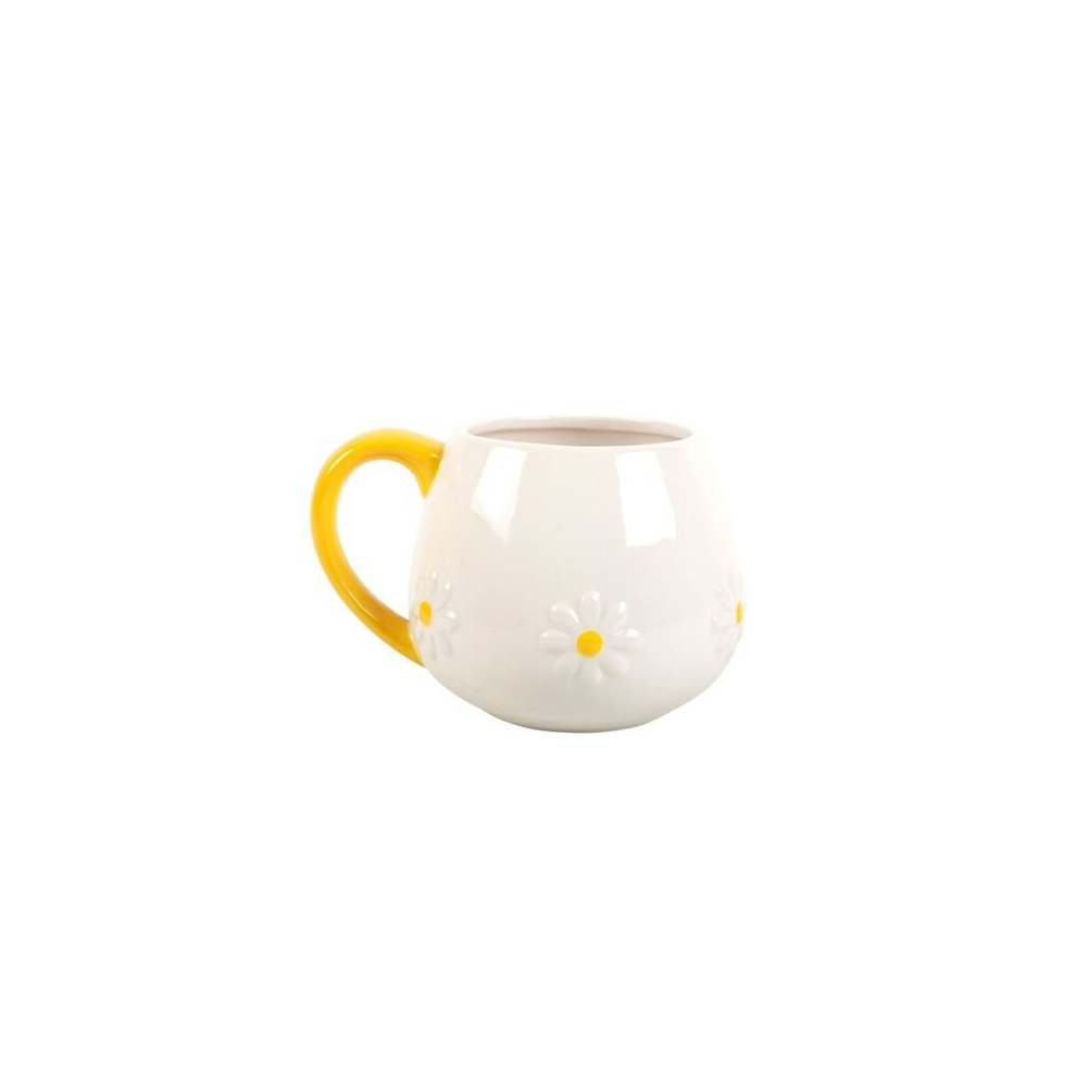 Something Different Yellow Daisy Rounded Mug