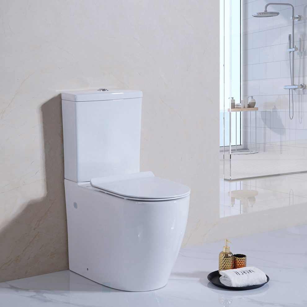Comfort Raised Height Close Coupled Toilet Wc Soft Closing Seat Pan Cistern 9331924618202