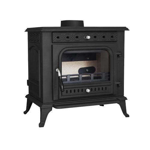 10KW Multifuel Stove Woodburning Cast Iron Log Burner Defra Approved