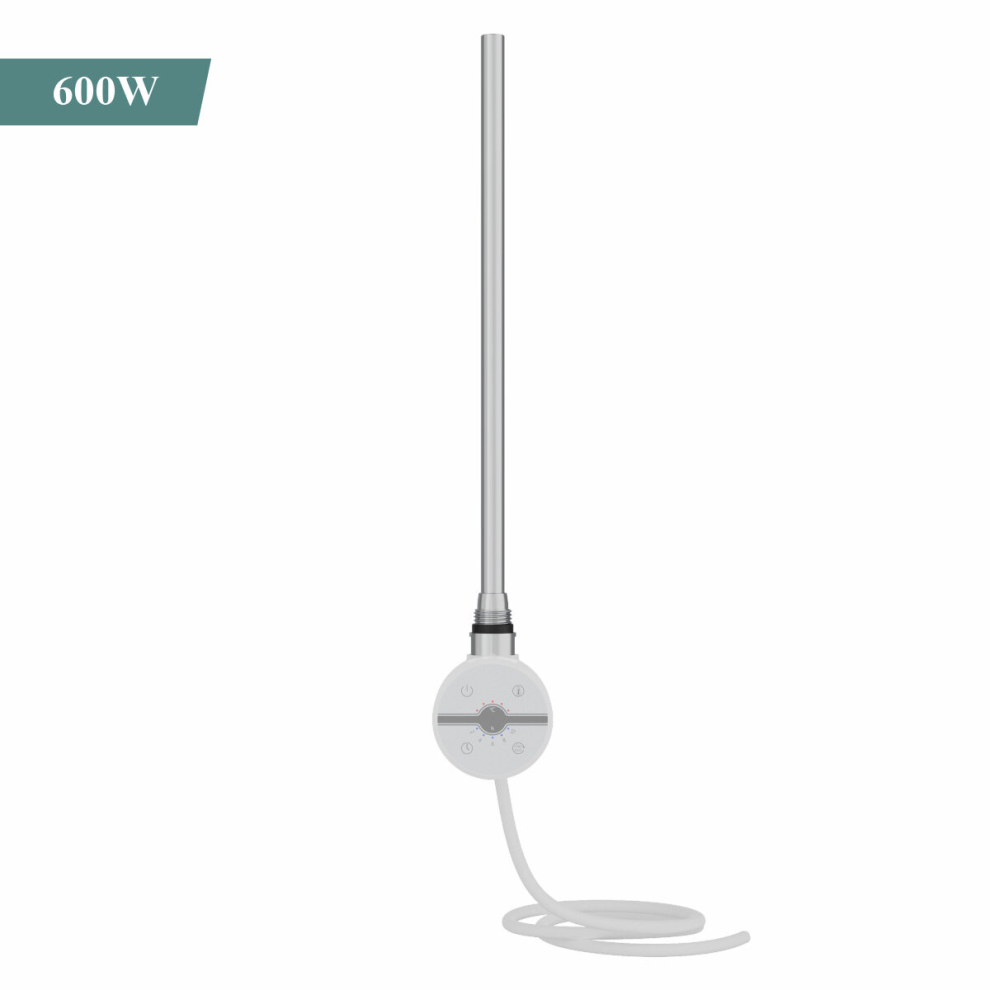 (White, 600W) NRG Thermostatic Electric Heating Element for Radiator Heated Towel Rail-image-OPC-PD8G89B-NEW