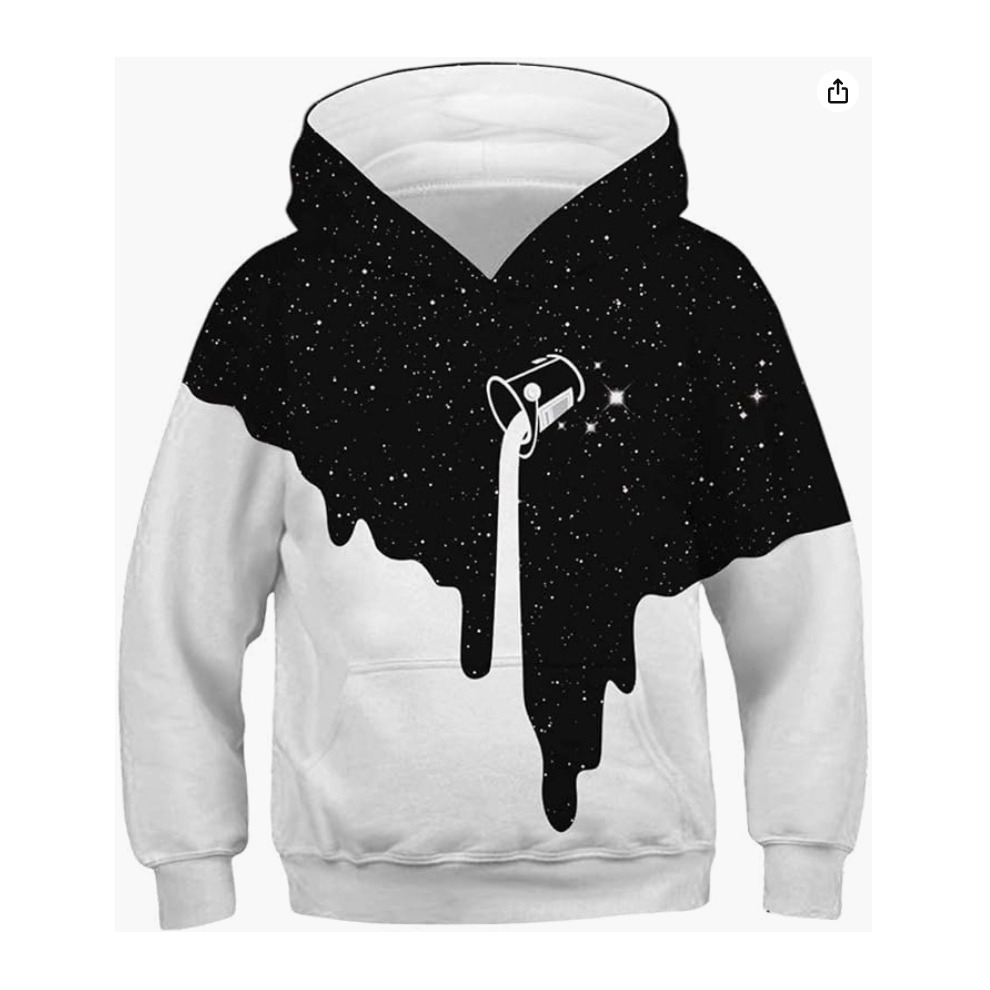 (160, COLOR 12) Boys Girls Kids Hoodies Sweatshirt 3D Novelty Pullover with Pocket 6-16 Years