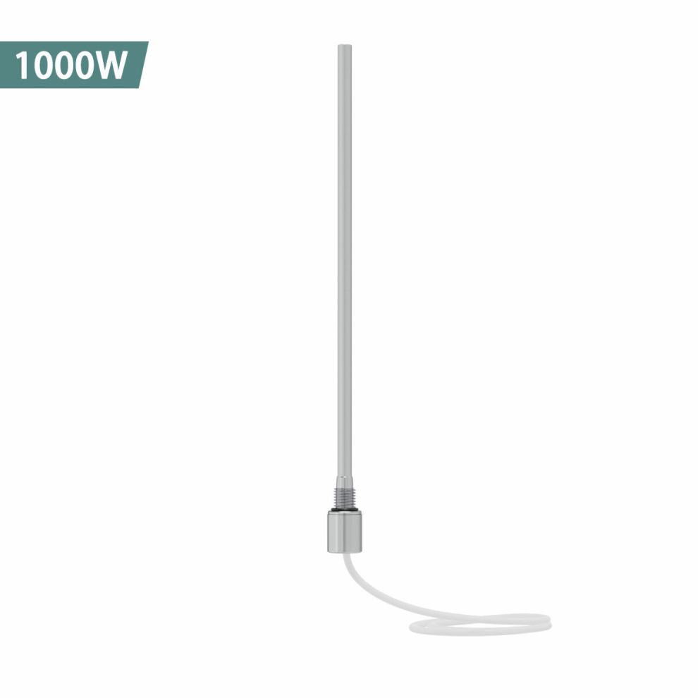 Nrg (Chrome, 1000W) Electric Heating Element For Heated Towel Rail Radiator Rads