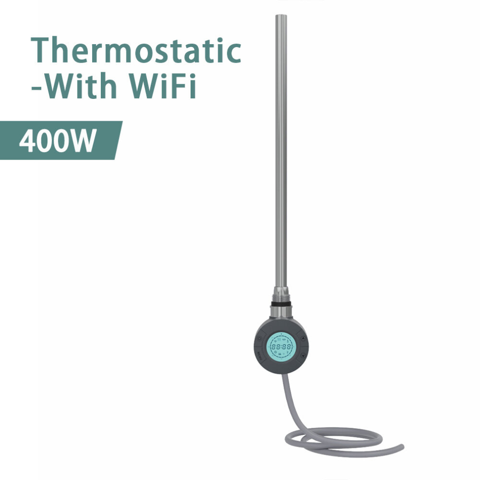 Nrg (, 400W) Smart Wifi Thermostatic Electric Heating Element For Heated Towel Rail Radiator Anthracite