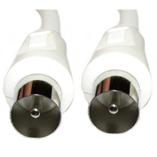 Male to Male RF TV Aerial Lead Cable Coaxial Digital Plug Coax TV DVD FREEVIEW