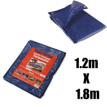 Tarpaulin Heavy Duty Waterproof Tarp Ground Sheet Camping Cover Canvas 1.2mX1.8m