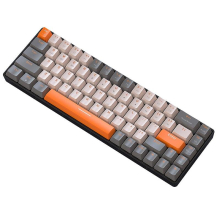 K68 60% Wireless Mechanical Keyboard - Bluetooth 5.0 + 2.4Ghz, 3-Device Switching, Hot-Swappable, Compact 68-Keys, Energy-Saving Battery