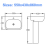 Modern Bathroom Basin Sink Square Full Pedestal Single Tap Hole White Ceramic 9
