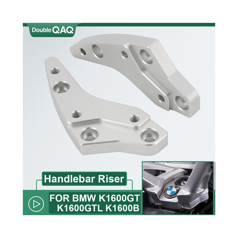 Motorcycle Handlebar Riser For Bmw K1600gt K1600gtl K 1600Gt 1600Gtl Silver 882619856571
